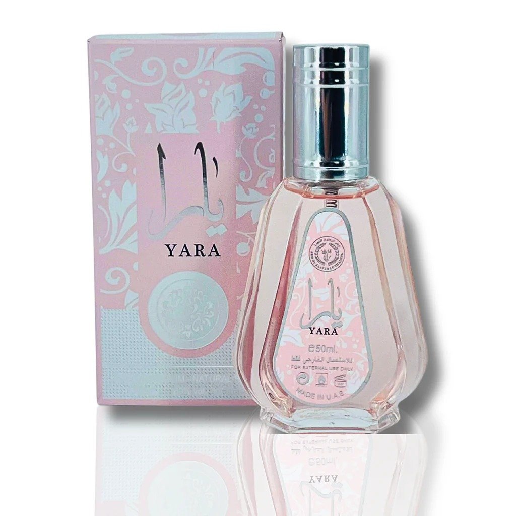 Frasco rosa do perfume árabe feminino Ard Al Zaafaran Yara 100ml