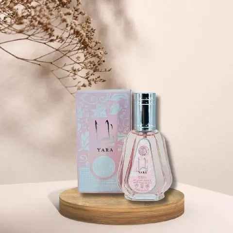 Frasco rosa do perfume árabe feminino Ard Al Zaafaran Yara 100ml