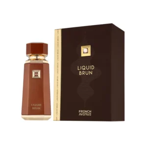 Frasco castanho do perfume árabe French Avenue Liquid Brun 100ml