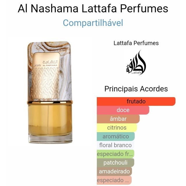 Frasco luxuoso cor de ameixa e dourado do perfume árabe Lattafa Al Nashama 100ml
