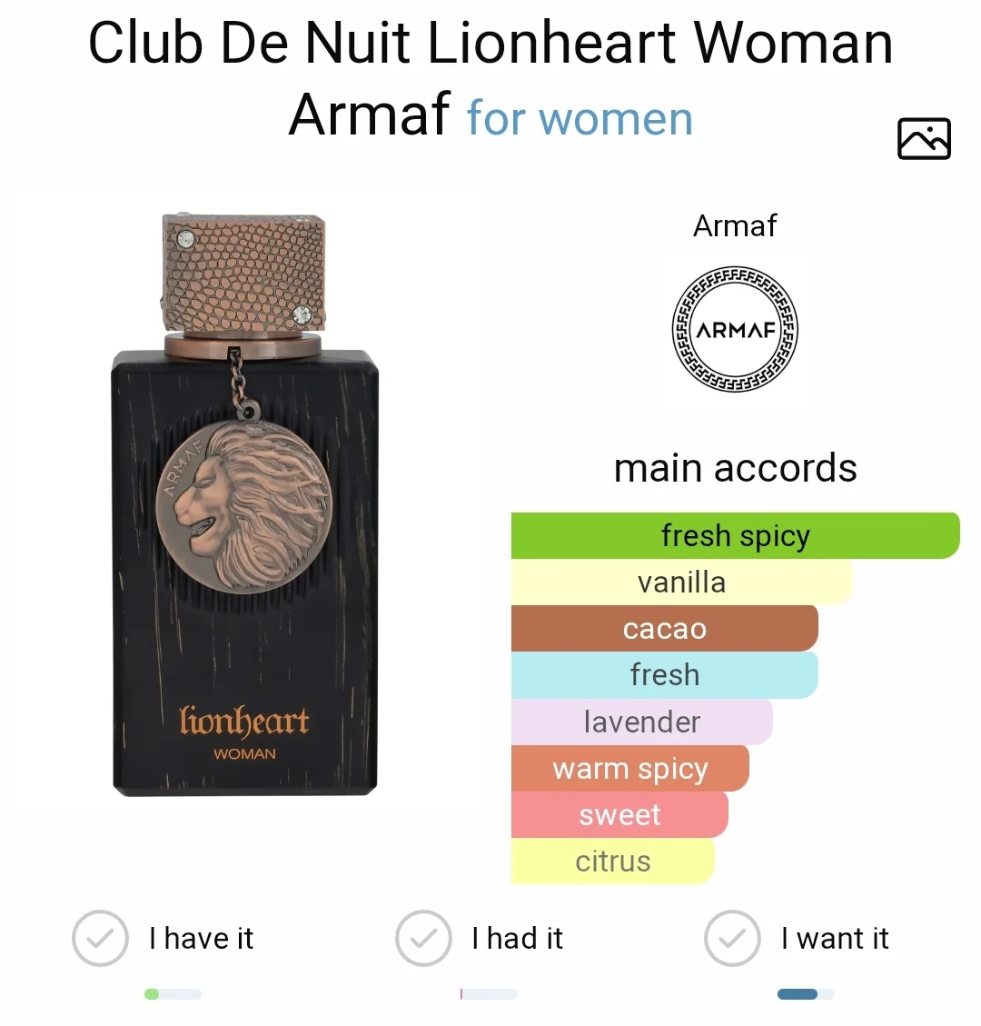 Frasco luxuoso do perfume árabe feminino Armaf Club De Nuit Lionheart Woman