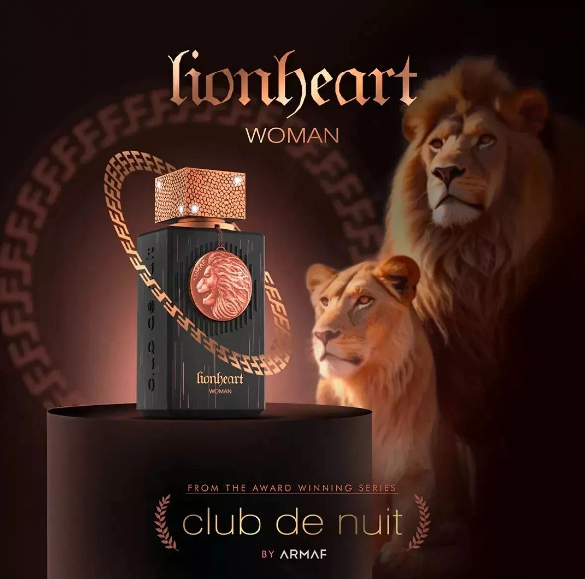 Frasco luxuoso do perfume árabe feminino Armaf Club De Nuit Lionheart Woman