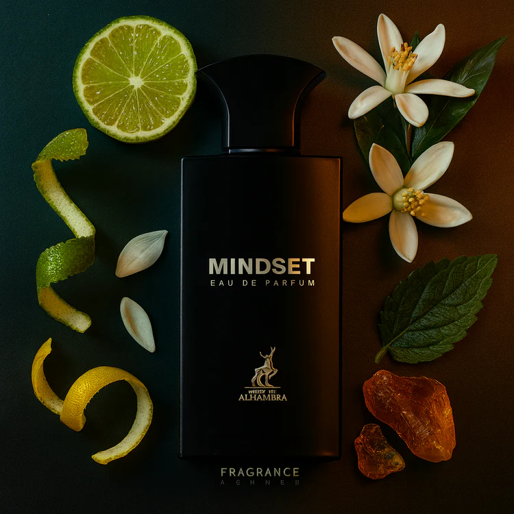 Frasco elegante do perfume árabe masculino Maison Alhambra Mindset 100ml