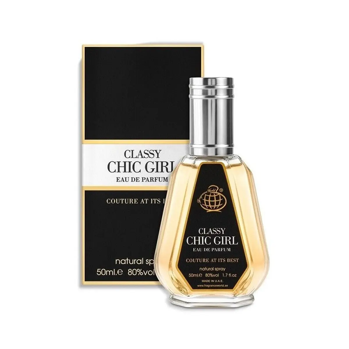Frasco elegante do perfume feminino árabe Fragrance World Classy Chic Girl