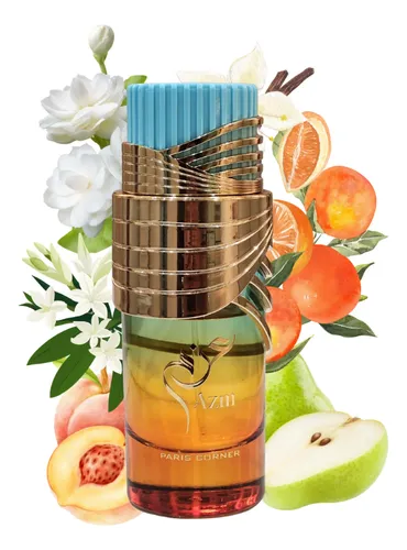 Frasco luxuoso do perfume masculino Paris Corner AZM 100ml inspiração Bvlgari Tygar