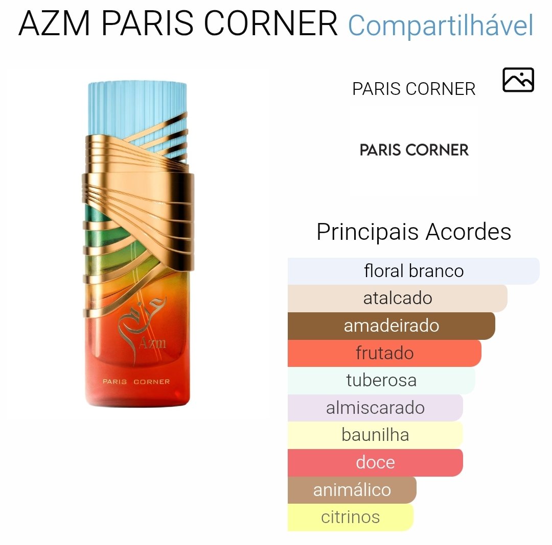 Frasco luxuoso do perfume masculino Paris Corner AZM 100ml inspiração Bvlgari Tygar