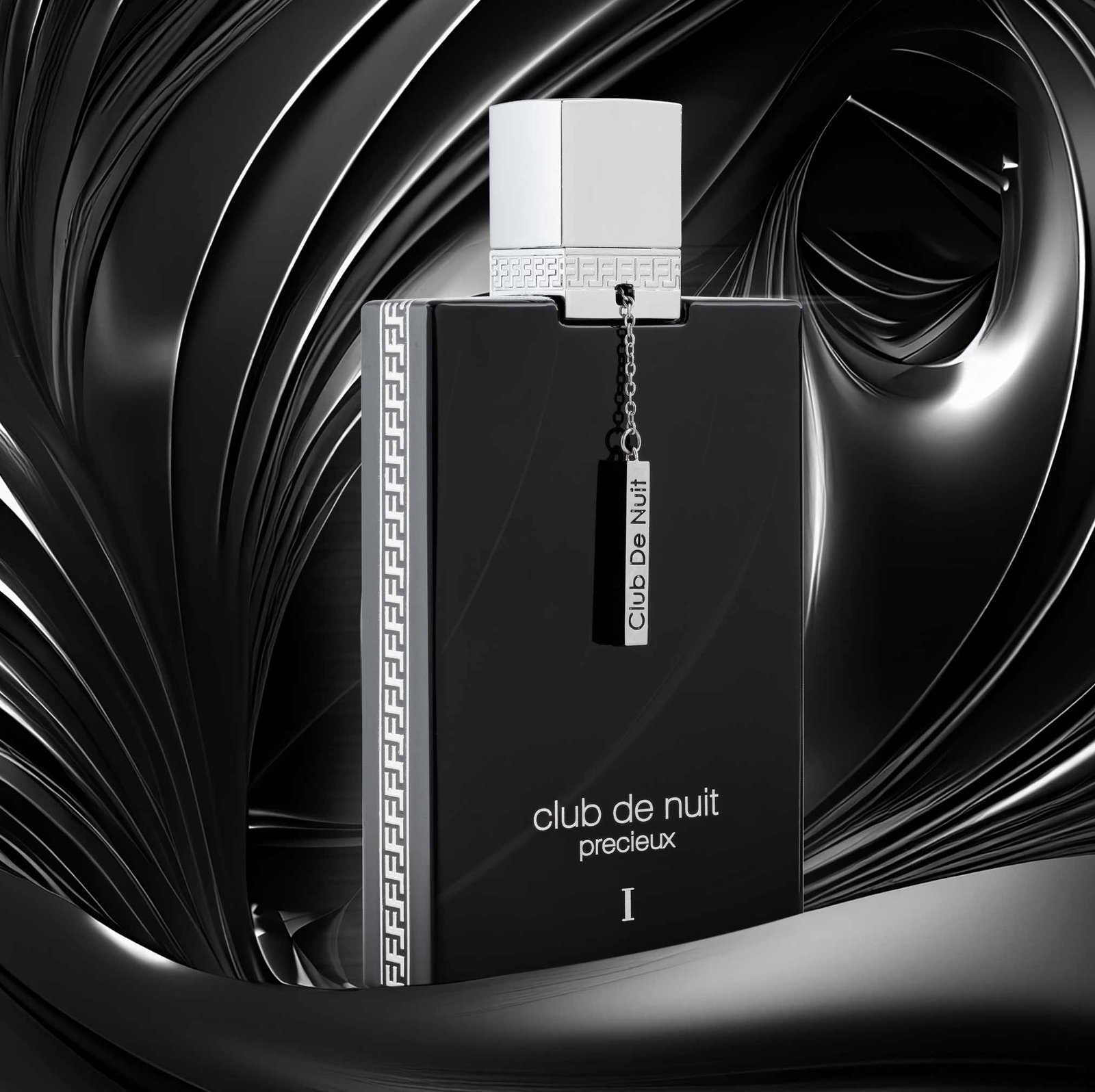 Frasco luxuoso do perfume árabe Armaf Club de Nuit Precieux Extrait de Parfum