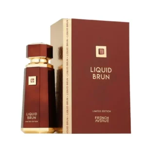 Frasco imponente do perfume árabe Liquid Brun Limited Edition Fragrance World