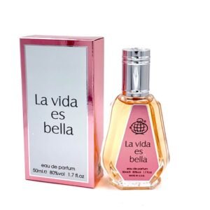 Frasco elegante do perfume feminino árabe Fragrance World La Vida Es Bella 50ml