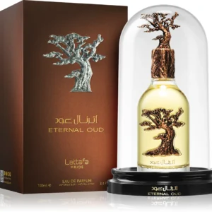 Frasco luxuoso em redoma do perfume árabe Lattafa Pride Eternal Oud 100ml