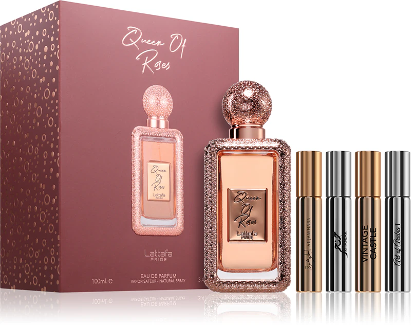 Perfume Lattafa Pride Queen of Roses EDP 100ml inspirado no Delina Parfums de Marly