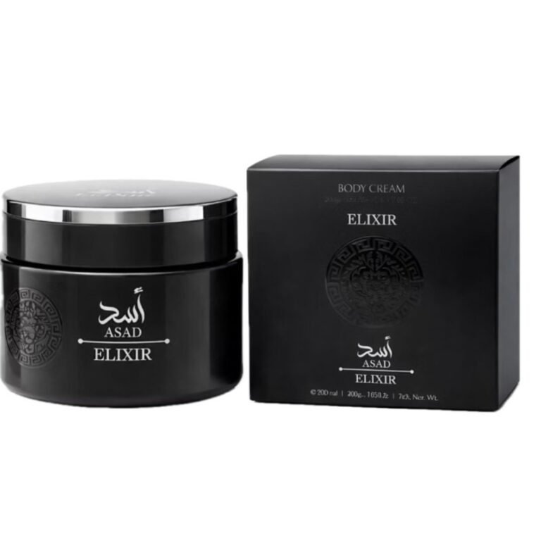 Pote luxuoso do Hidratante Masculino Asad Elixir em Pasta da Isabelle La Belle 200g.