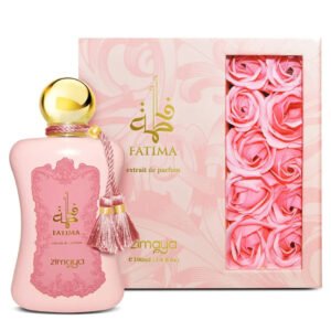 Frasco do perfume árabe feminino Zimaya Fatima Pink Eau de Parfum
