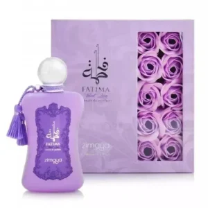 Frasco do perfume árabe feminino Zimaya Fatima Velvet Love Extrait de Parfum
