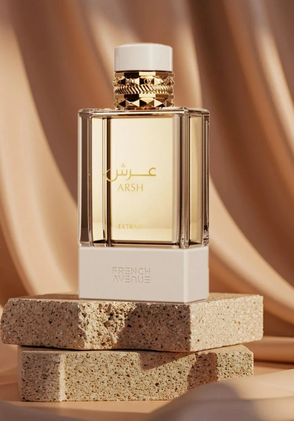 Frasco do perfume árabe French Avenue Arsh Extrait de Parfum