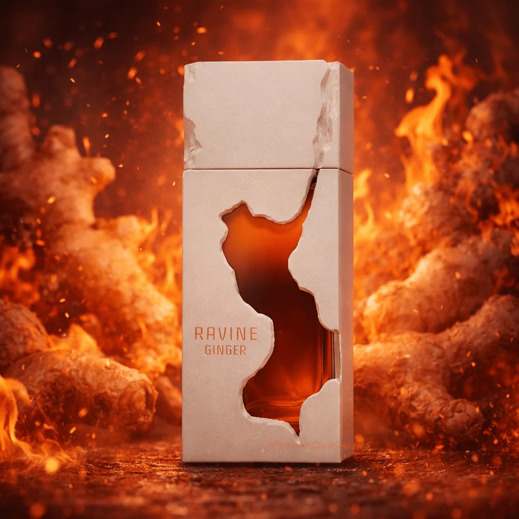 Frasco de French Avenue Ravine Ginger 100ml vista frontal.