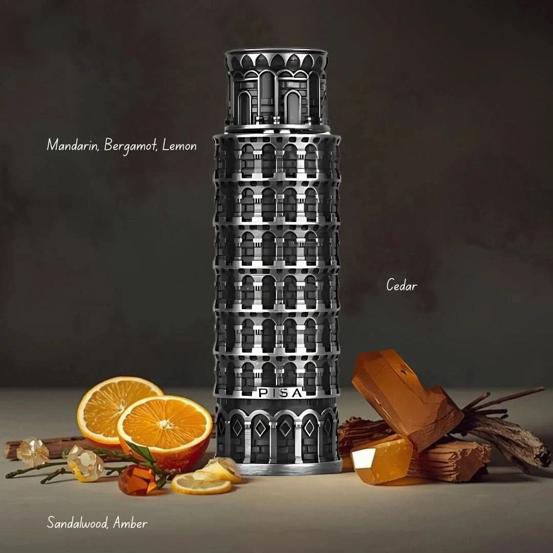 Ingredientes frescos e inspiração do perfume de nicho Lattafa Pride Pisa