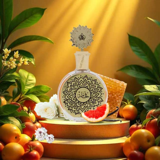 Perfume unissexo Maison Asrar Fakhama num ambiente premium e acolhedor