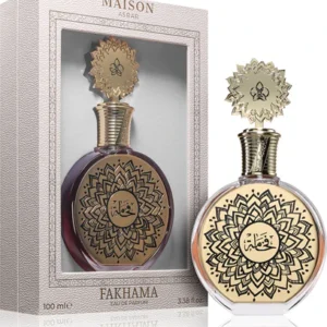 Frasco do perfume árabe oriental doce Maison Asrar Fakhama