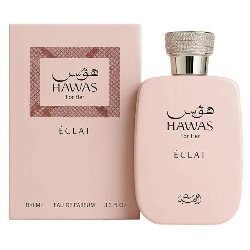 Frasco do perfume árabe floral doce Rasasi Hawas Eclat EDP