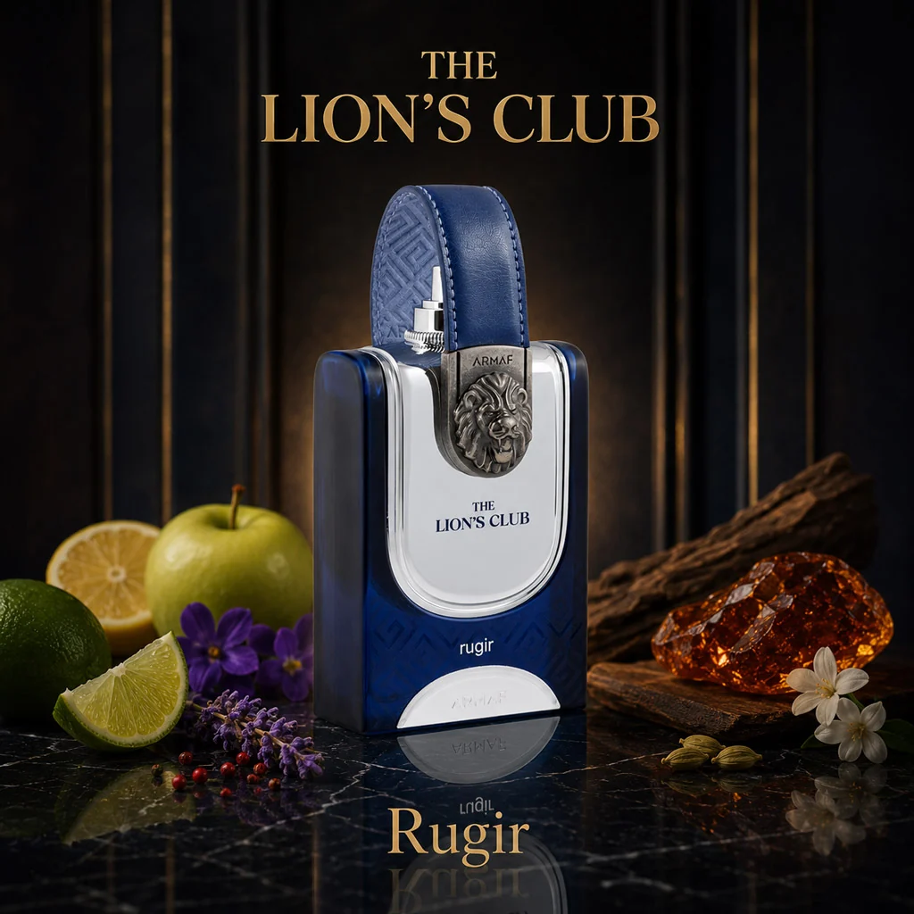 Ingredientes orientais e amadeirados inspiradores do Armaf The Lions Club Rugir