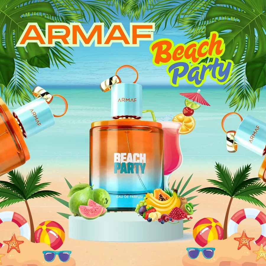 Ingredientes tropicais e aquáticos inspiradores do Armaf Beach Party