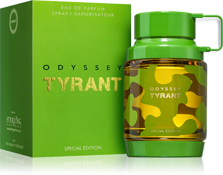 Frasco do perfume masculino Armaf Odyssey Tyrant Special Edition de 100ml