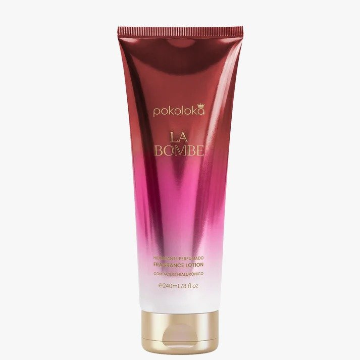 Embalagem do Hidratante Perfumado Luxury La Bombe Pokoloka 240ml