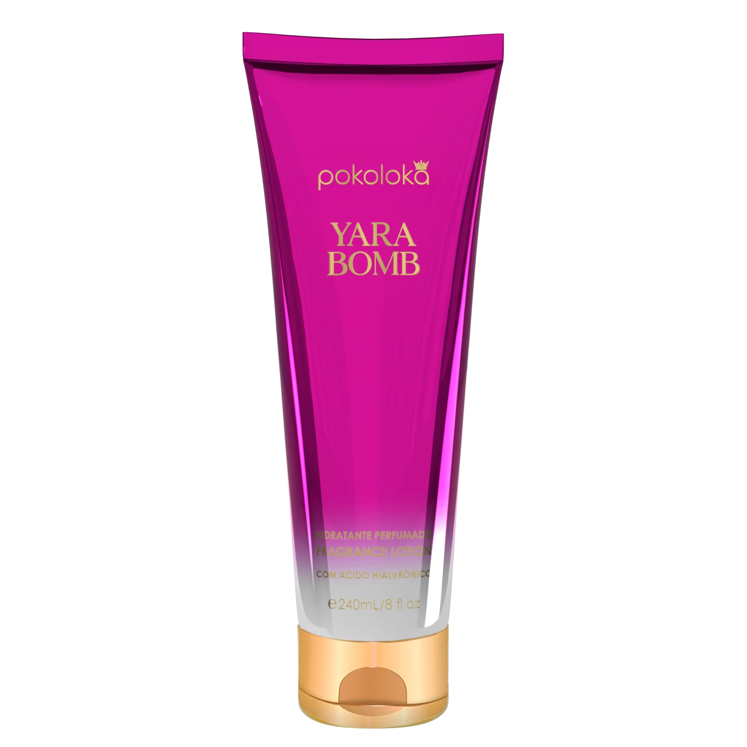 Embalagem do Hidratante Perfumado Luxury Yara Bomb Pokoloka 240ml