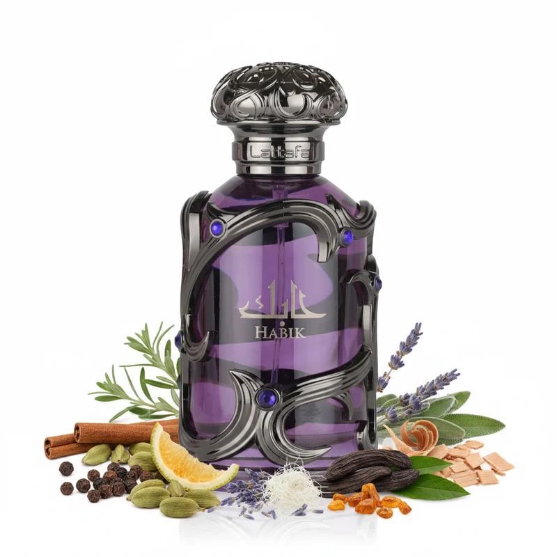 Ingredientes especiados e amadeirados inspiradores do Lattafa Habik For Men