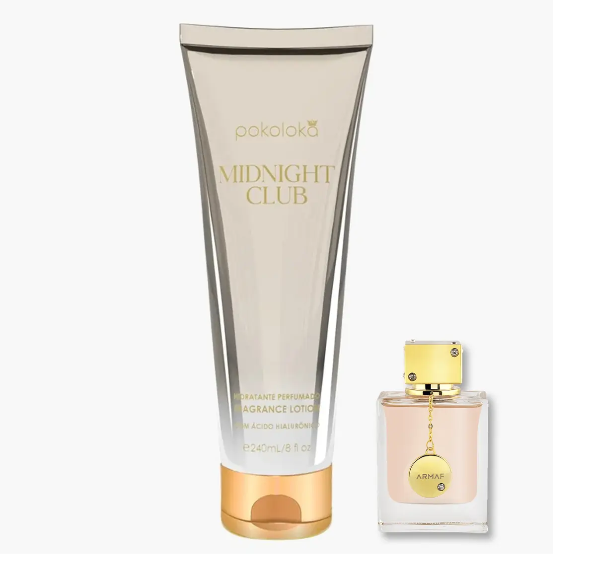 Hidratante Perfumado Luxury Midnight Club Pokoloka 240ml Inspiração Midnigh club woman Armaf