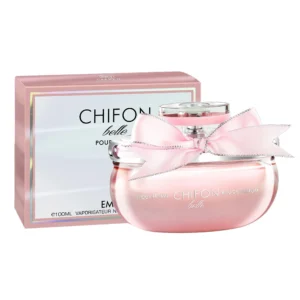 Frasco do perfume feminino Chifon Belle Emper Eau de Parfum de 100ml