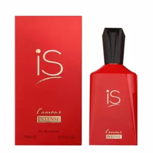 Frasco do perfume feminino IS L'Amour Intense Fragrance World Eau de Parfum de 100ml