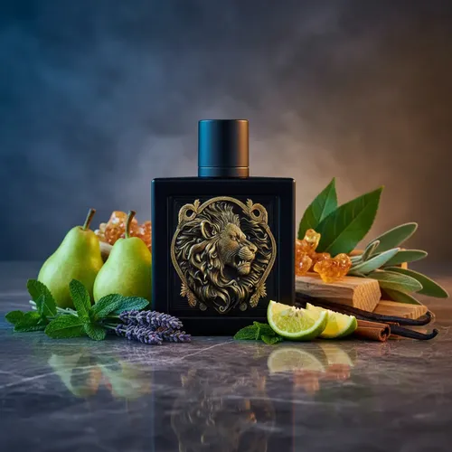 Ingredientes aromáticos e inspiração do perfume masculino Rayhaan Lion