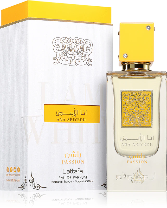 Frasco do perfume feminino Lattafa Ana Abiyedh Passion Eau de Parfum de 100ml