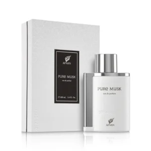 Frasco do perfume unissexo Afnan Pure Musk Eau de Parfum de 100ml