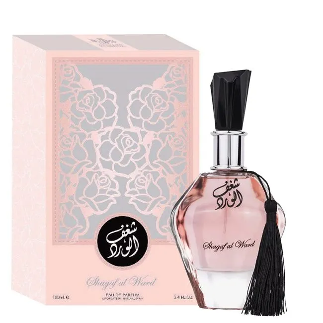 Frasco do perfume feminino Shagaf Al Ward Al Wataniah Eau de Parfum de 100ml