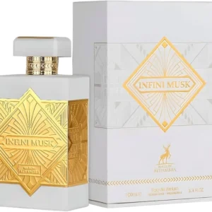 Frasco do perfume unissexo Infini Musk Alhambra Eau de Parfum de 100ml