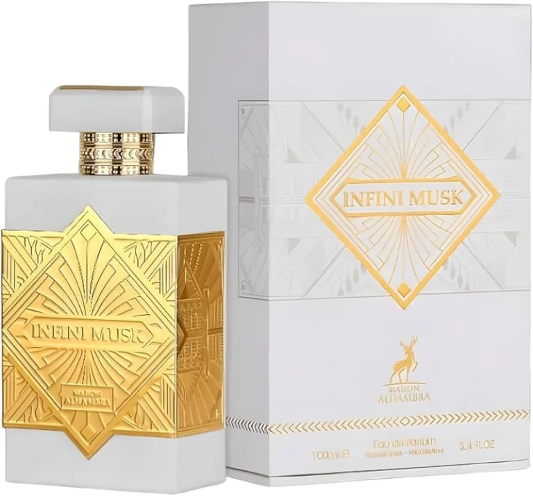 Frasco do perfume unissexo Infini Musk Alhambra Eau de Parfum de 100ml
