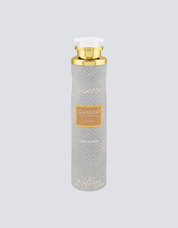 Frasco de spray do ambientador Musamam White Intense Lattafa de 300ml