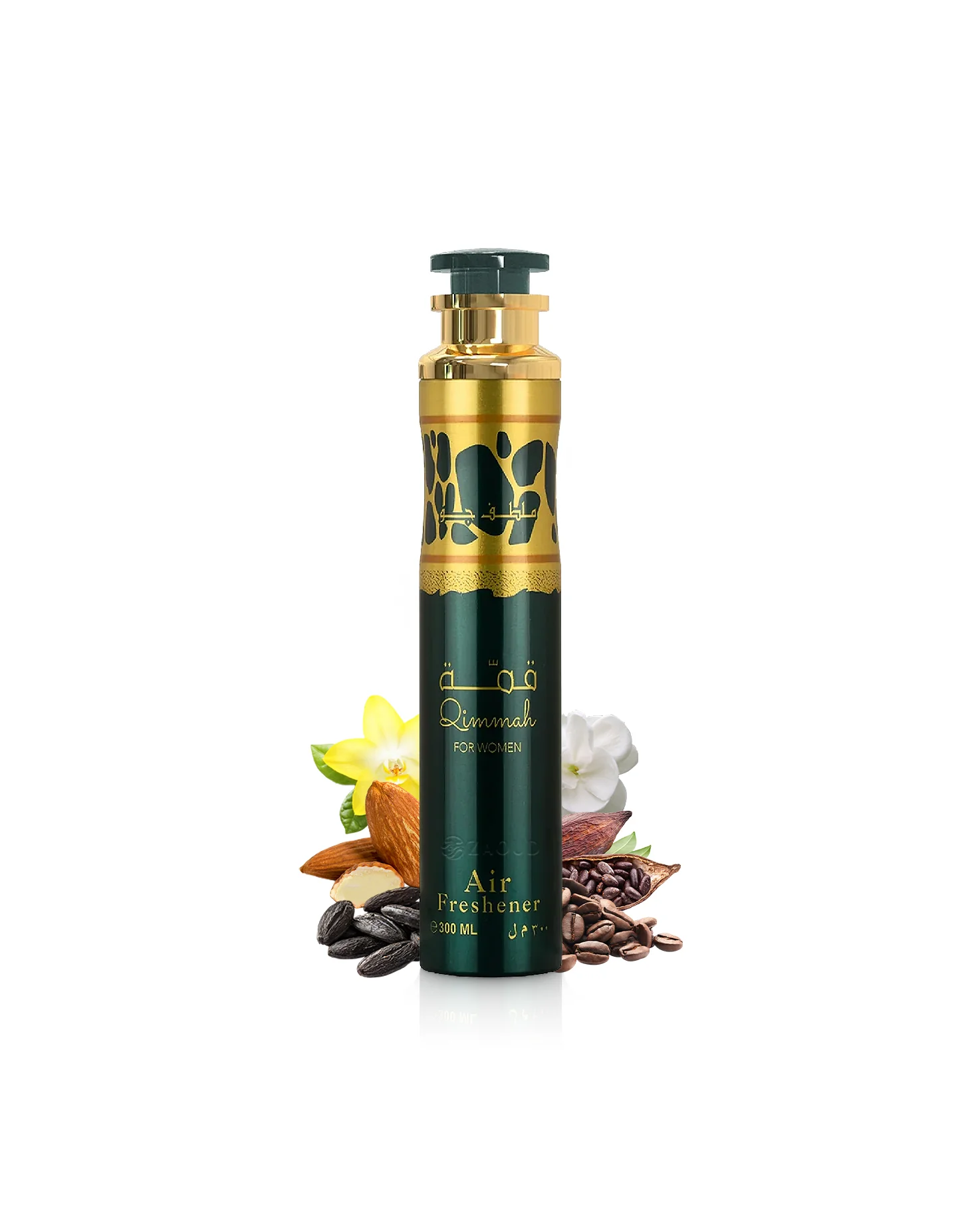 Ambientador Lattafa Qimmah num cenário acolhedor de sala de estar perfumada