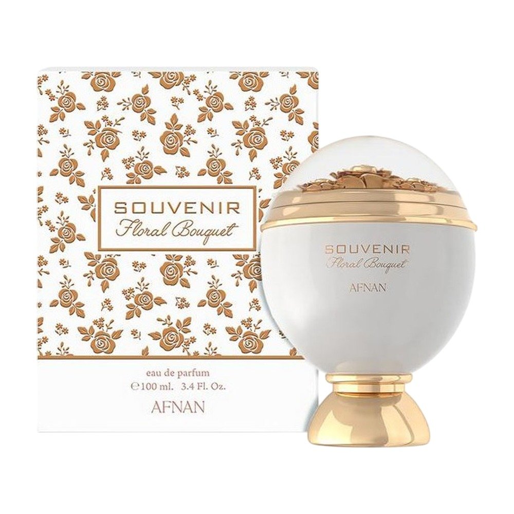 Afnan Souvenir Floral Bouquet – frasco e caixa