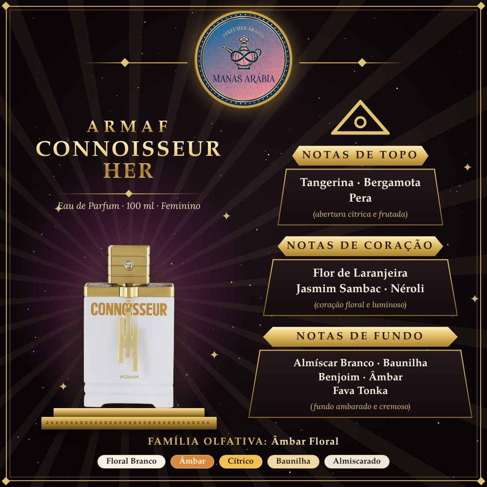 Armaf Connoisseur Her – pirâmide olfativa e notas