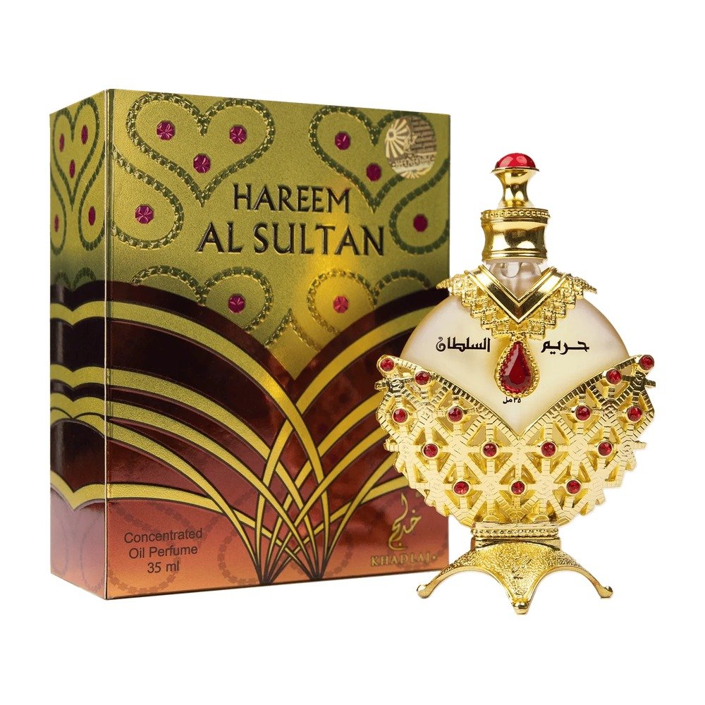 Khadlaj Hareem Al Sultan Gold – frasco e caixa