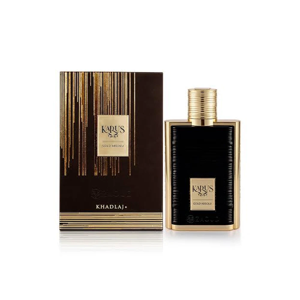 Khadlaj Karus Gold Absolu frasco e caixa