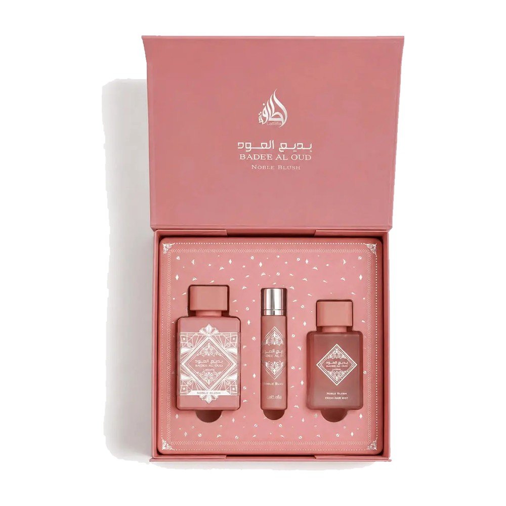 Lattafa Bade'e Al Oud Noble Blush Coffret – conjunto