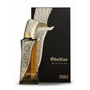 Frasco luxuoso do perfume árabe French Avenue Obsidian 100ml