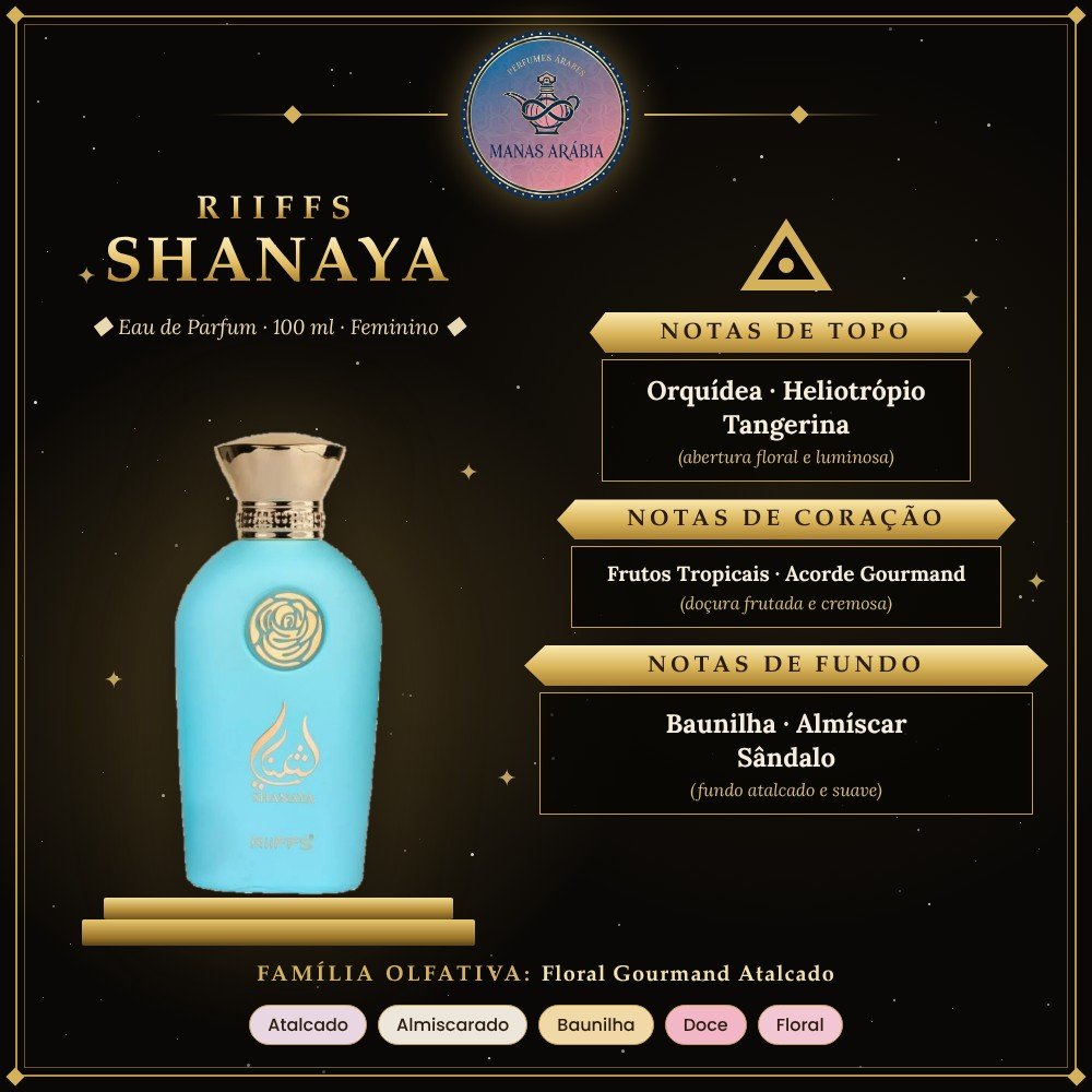 Pirâmide olfativa do Riiffs Shanaya